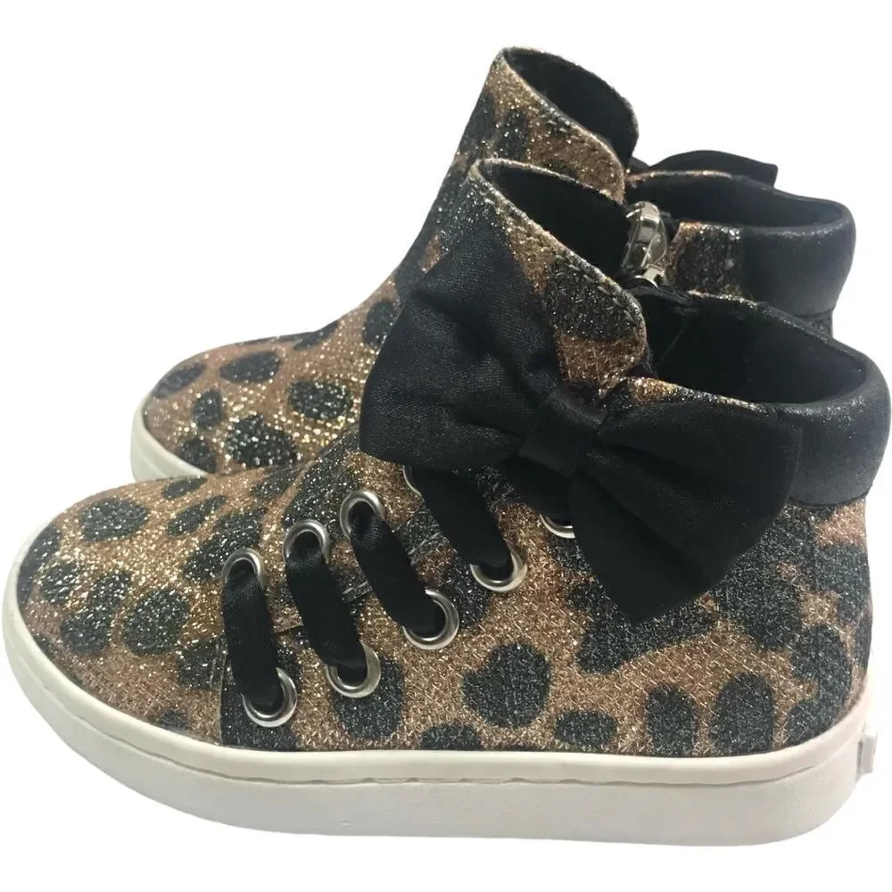 Kenneth Cole Reaction Leopard Print Bow Girl Boots